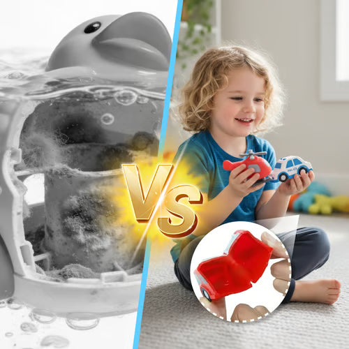 🚨 Light-Up Emergency Car Bath Toy