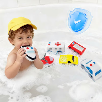 🚨 Light-Up Emergency Car Bath Toy